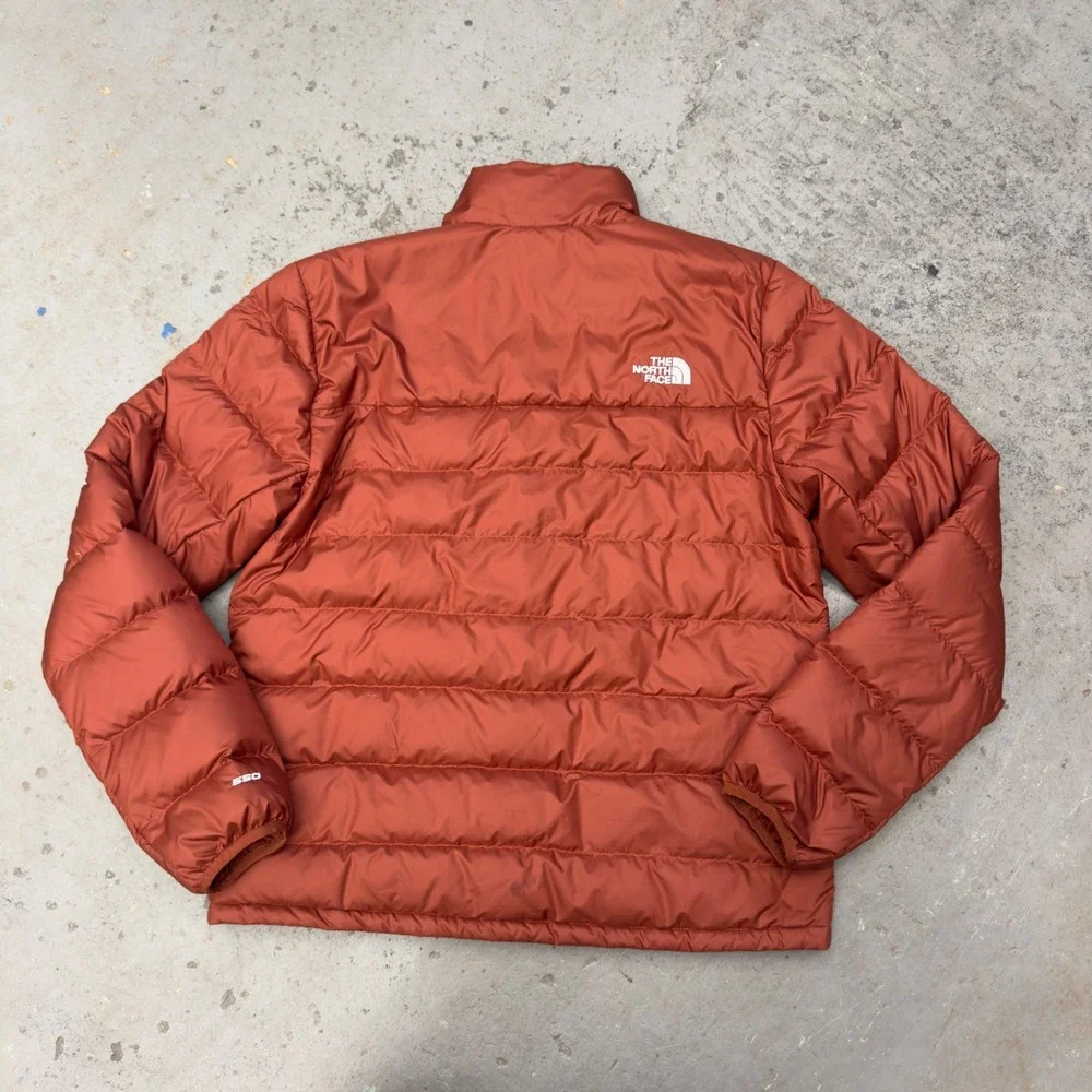 The North Face Aconcagua 2 Down Puffer Jacket Burnt Orange Rust NF0A4R29 Mens M